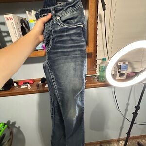 Buckle Women's Dark Blue Boot Cut Jeans